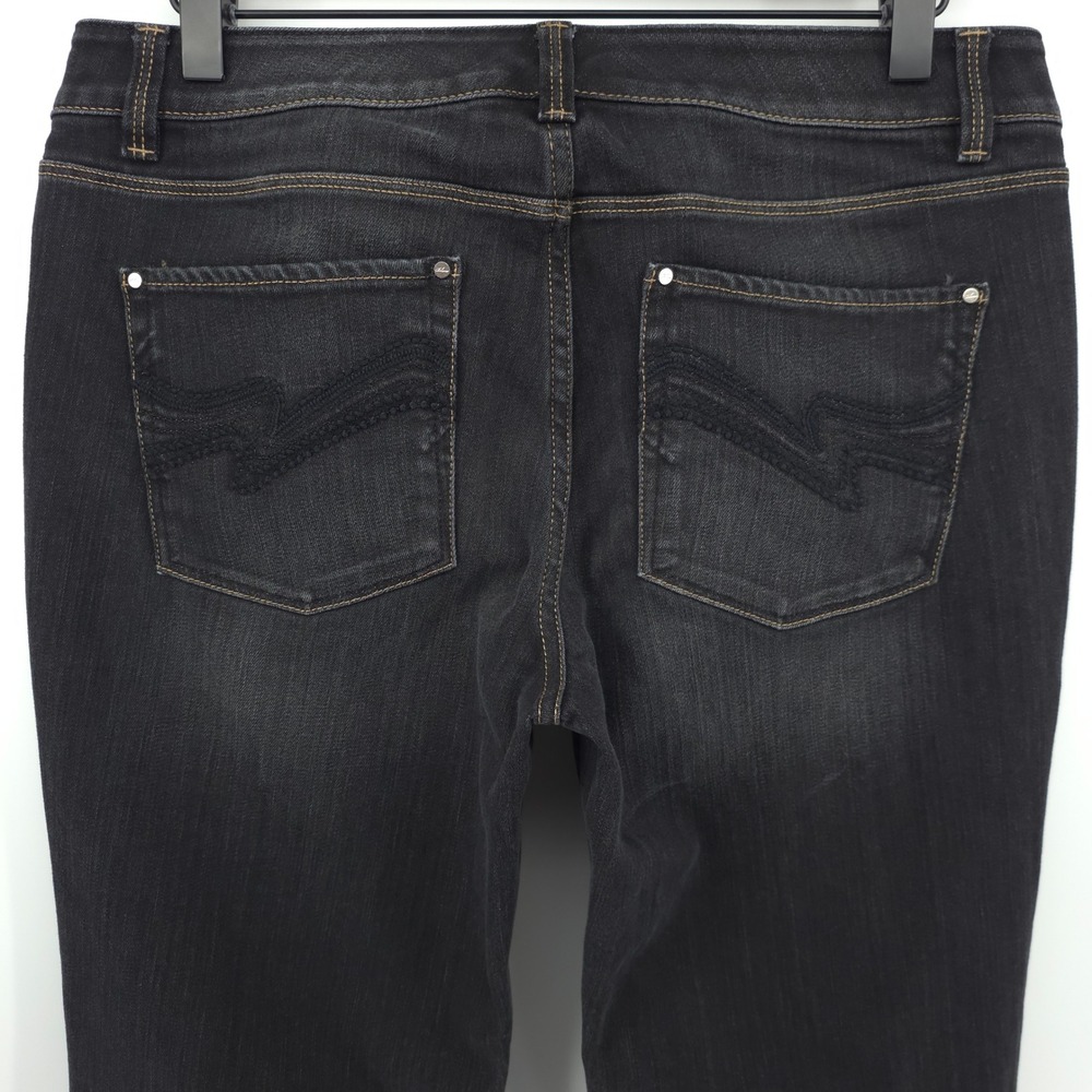 White House Black Market Blanc Boot Leg Womens Jeans 8R Gray Dark Wash Denim - Picture 4 of 11